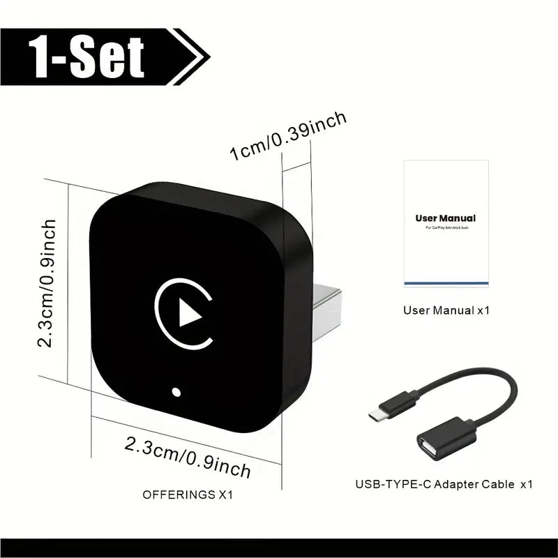Wireless Apple CarPlay / Android Auto Adapter